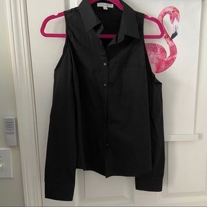 Open Shoulder Button Up